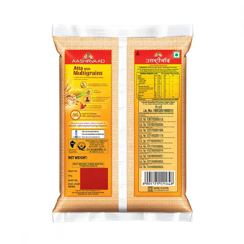 Aashirvaad Atta/Godihittu - Whole Wheat, 5 kg