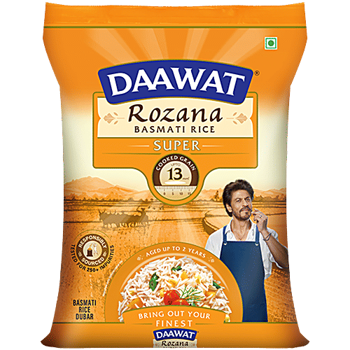 Daawat Rozana Super Basmati Rice, 1 kg