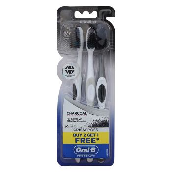 Oral-B Charcol Sensitive Tooth Brush Buy 2 Get 1 Free